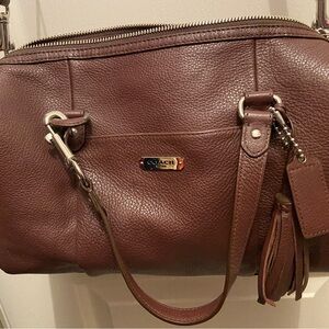 Authentic COACH handbag brown Like new